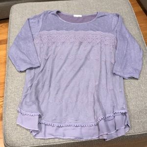 Maurice’s lace and knit top - size XXL